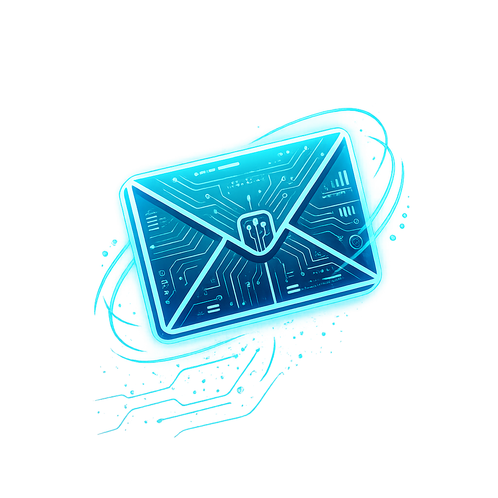 Ilustração de envelope digital